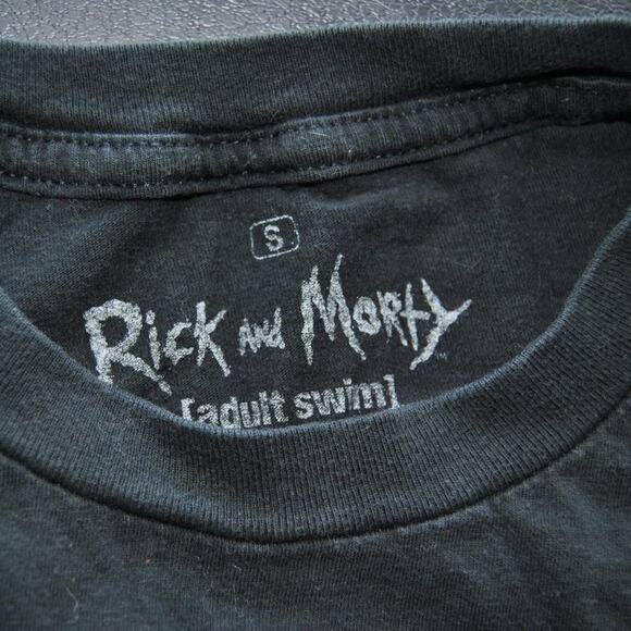 Pickle Rick Rick, Rick & Morty Small Black Adult Swim Shirt - Picture 5 of 6